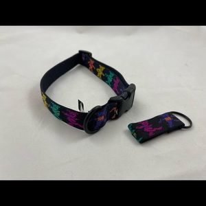 Grateful Dead Dancing Bear adjustable dog collar & Key FOB